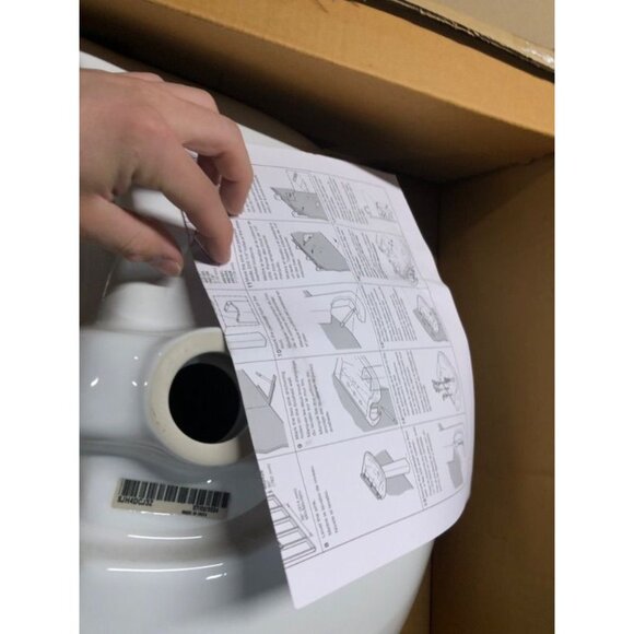 Sterling 446124-0 Sacramento Oval Bathroom Sink White 4" Faucet Holes - Picture 4 of 7